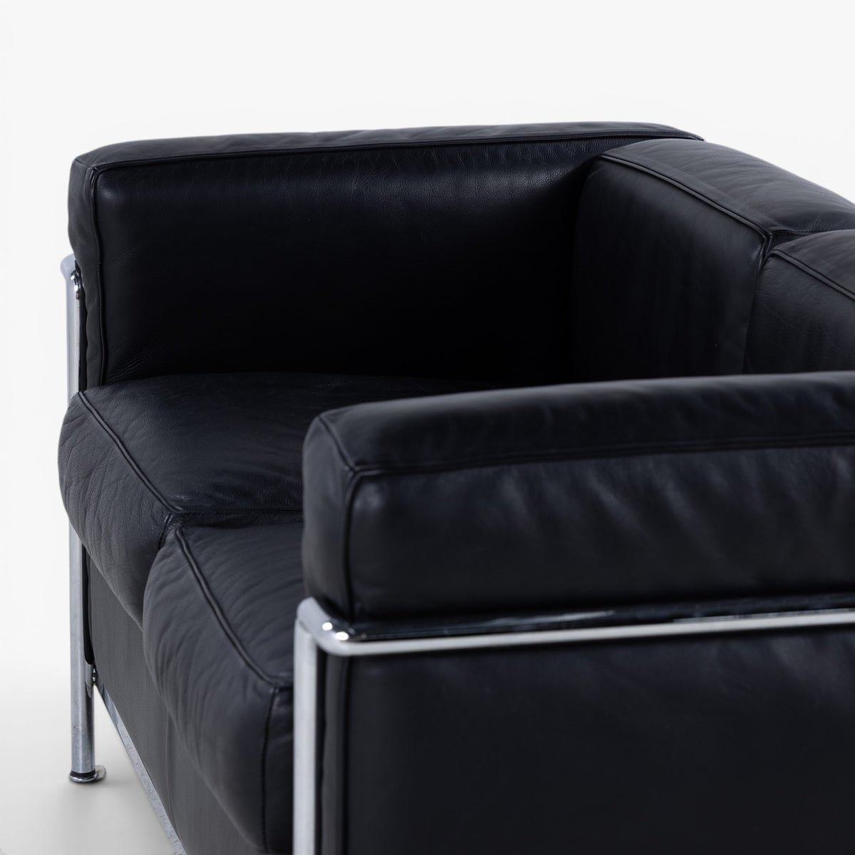 LC 2 - 2 pers. sofa i sort læder