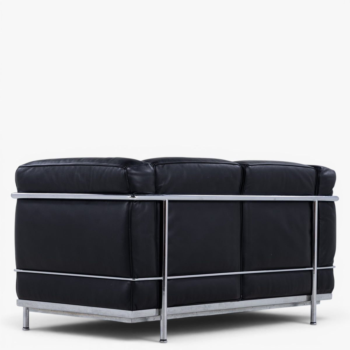 LC 2 - 2 pers. sofa i sort læder