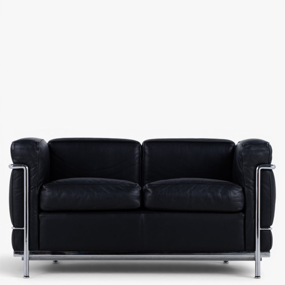 LC 2 - 2 pers. sofa i sort læder