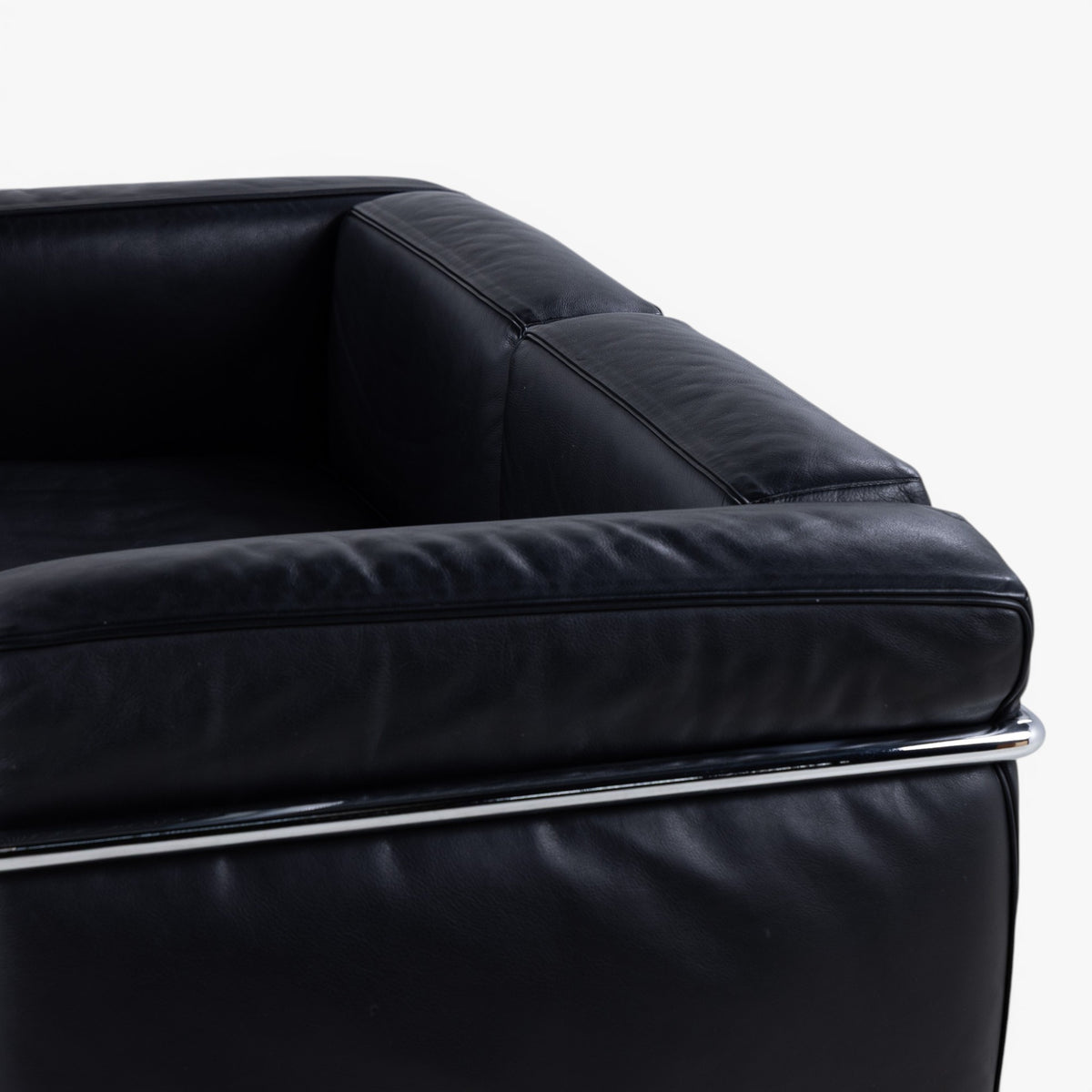 LC 2 - 2 pers. sofa i sort læder