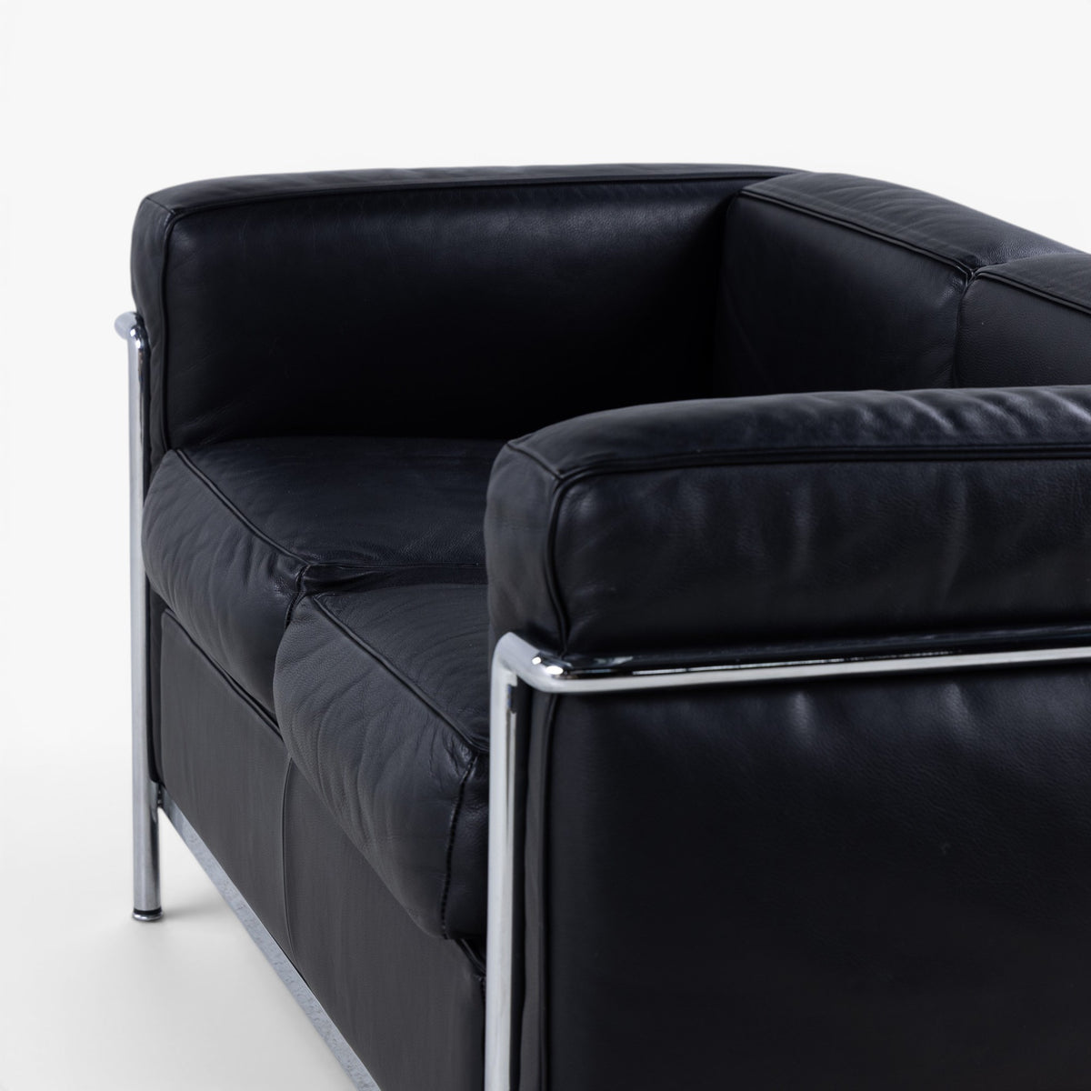 LC 2 - 2 pers. sofa i sort læder