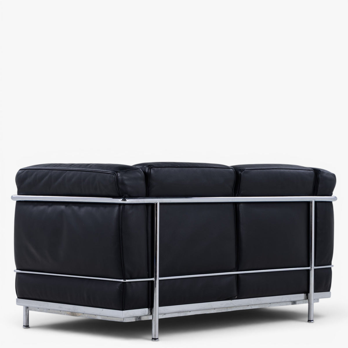 LC 2 - 2 pers. sofa i sort læder