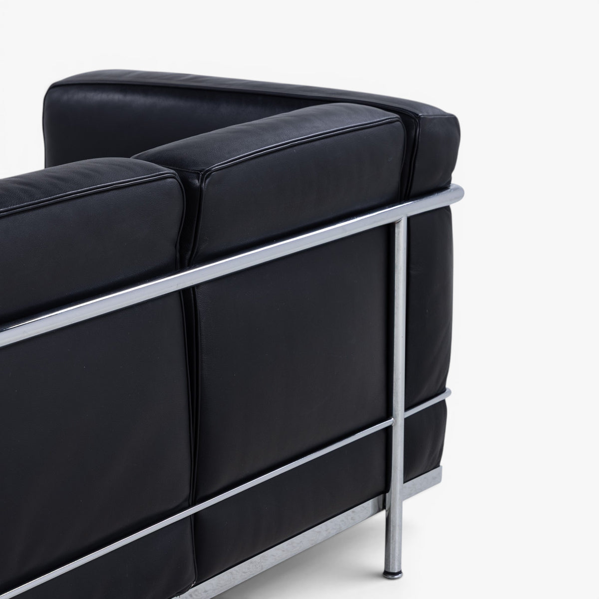LC 2 - 2 pers. sofa i sort læder