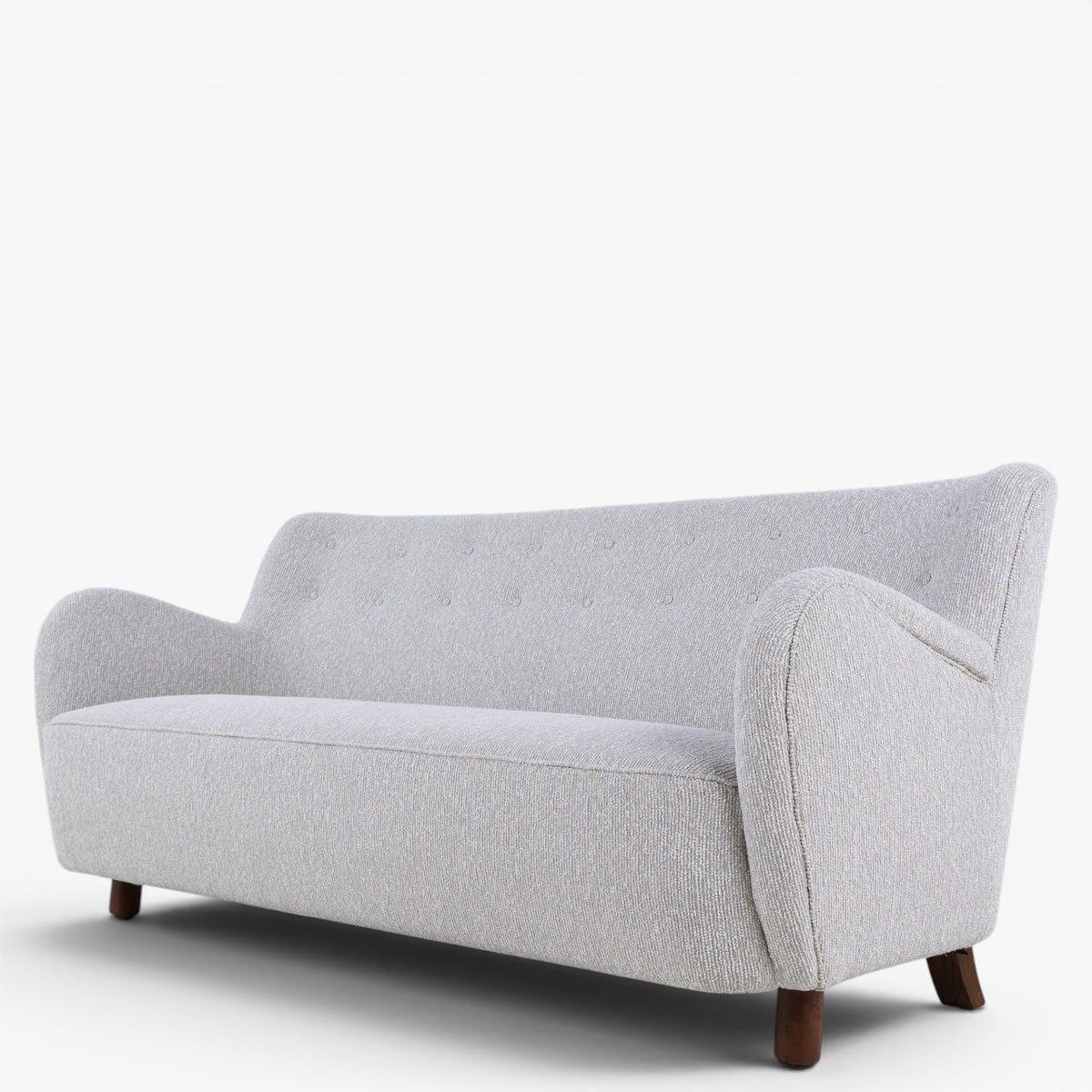 3 seater sofa in new textile by Danish Cabinetmaker