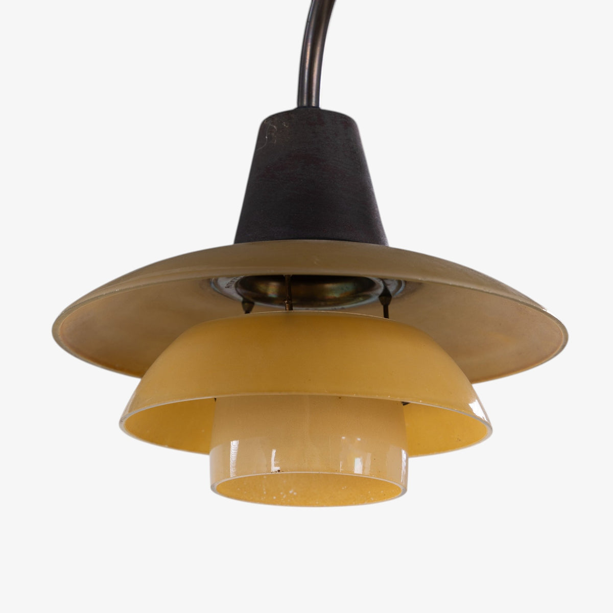 PH 2/2 - Chandelier with yellow glass shades