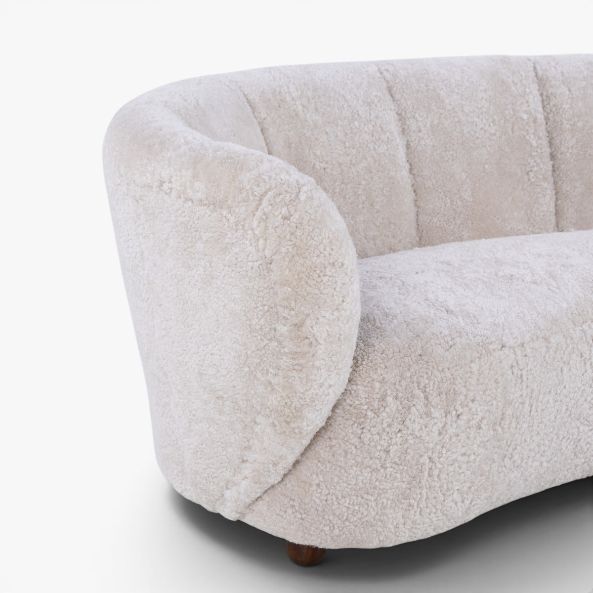 2 seater sofa in lambskin