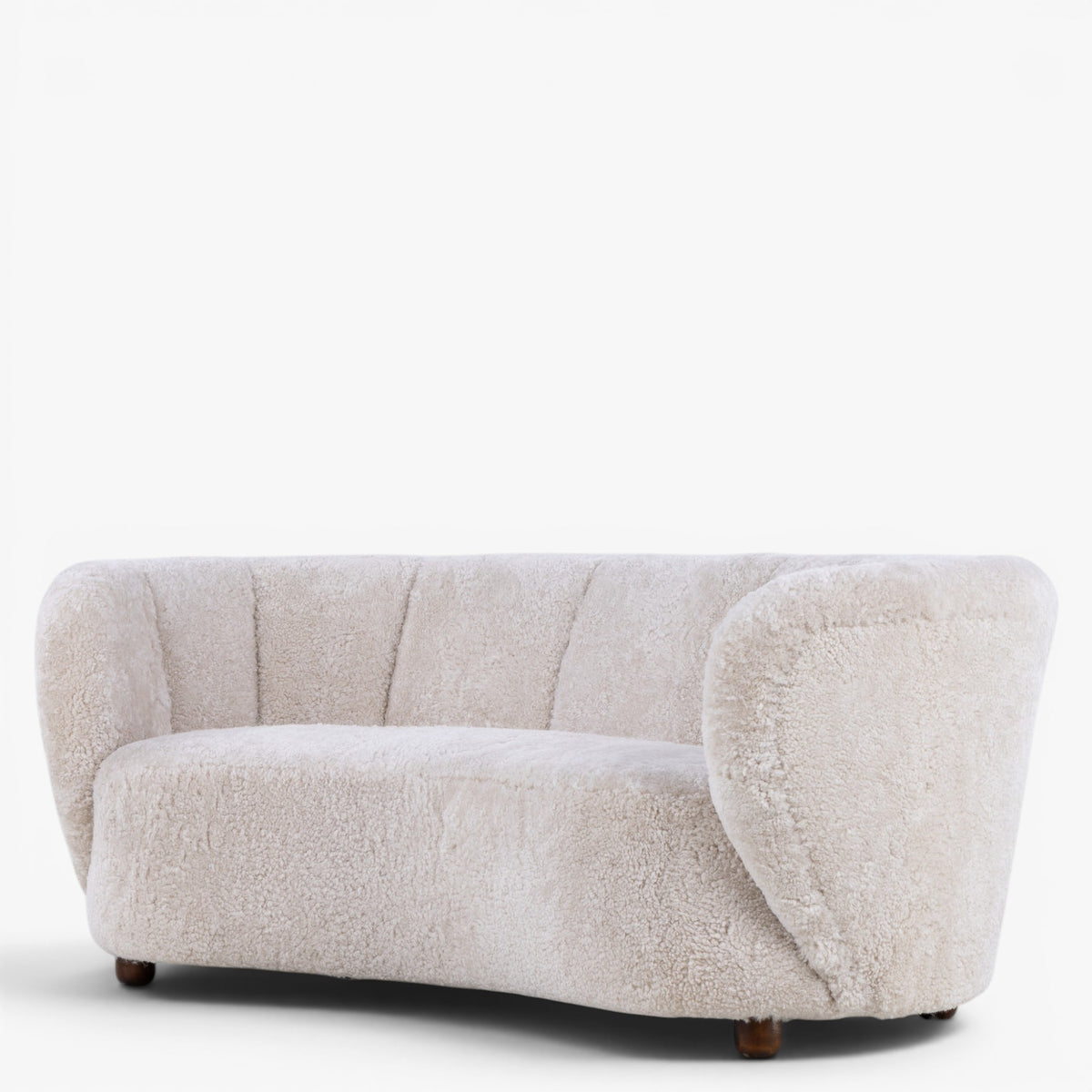 2 seater sofa in lambskin