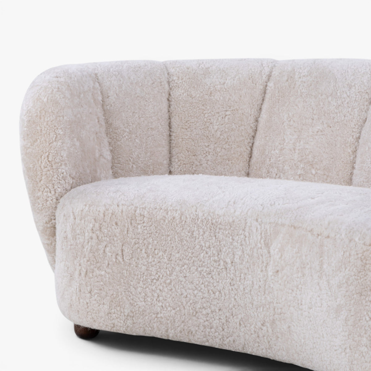 2 seater sofa in lambskin