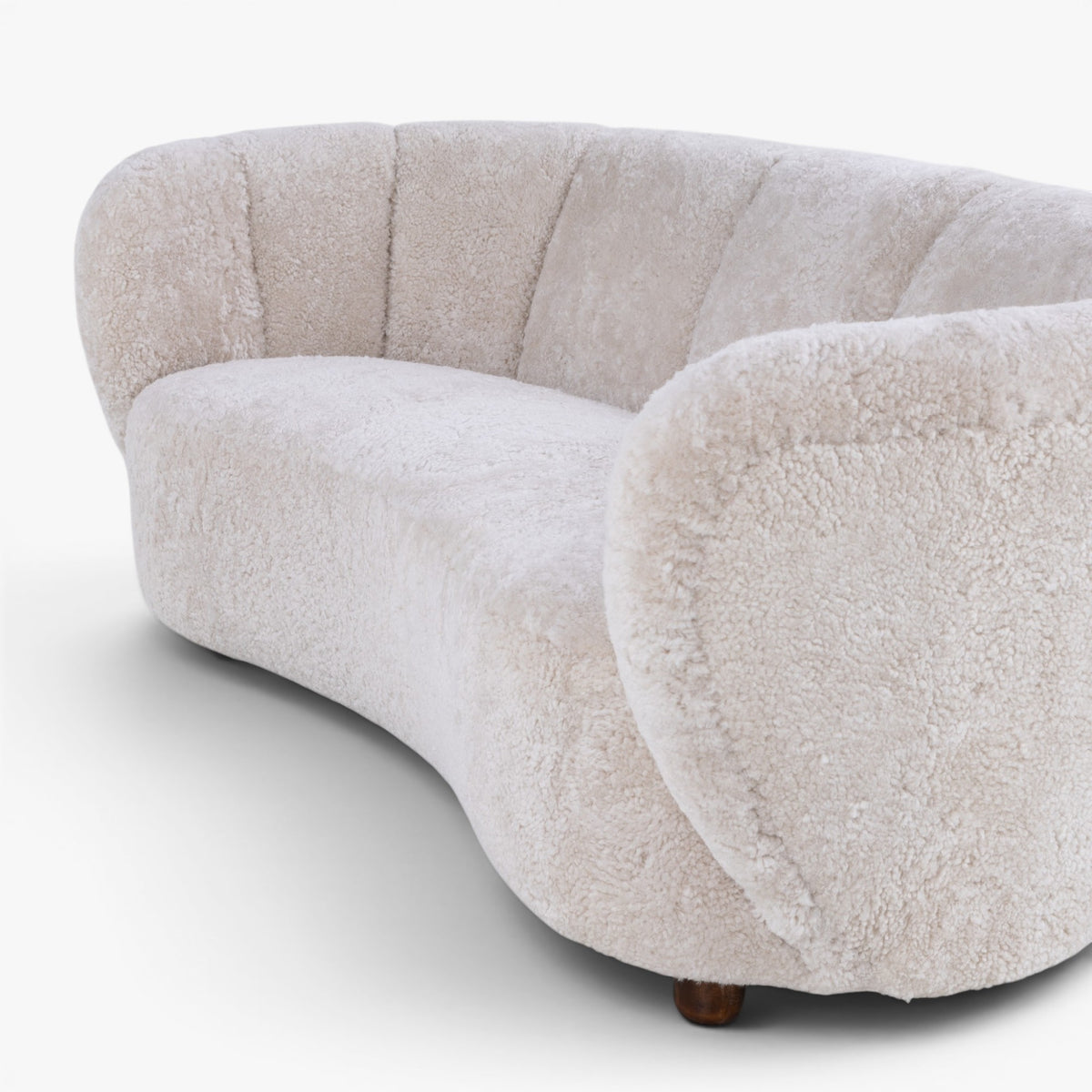 2 seater sofa in lambskin
