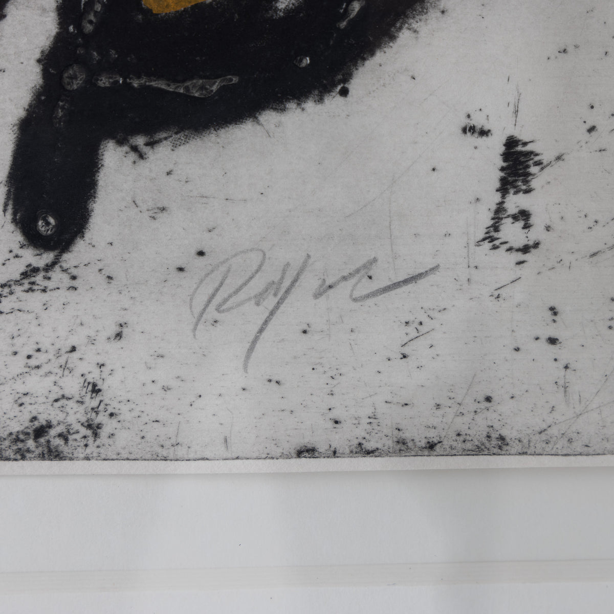 Etching in frame