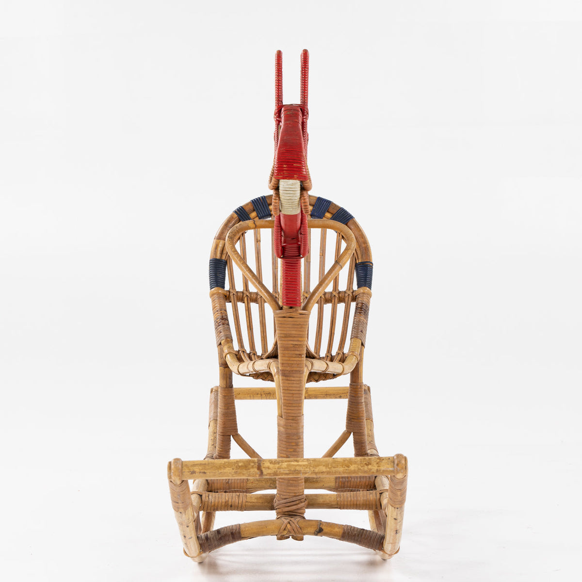 Rocking horse in bamboo