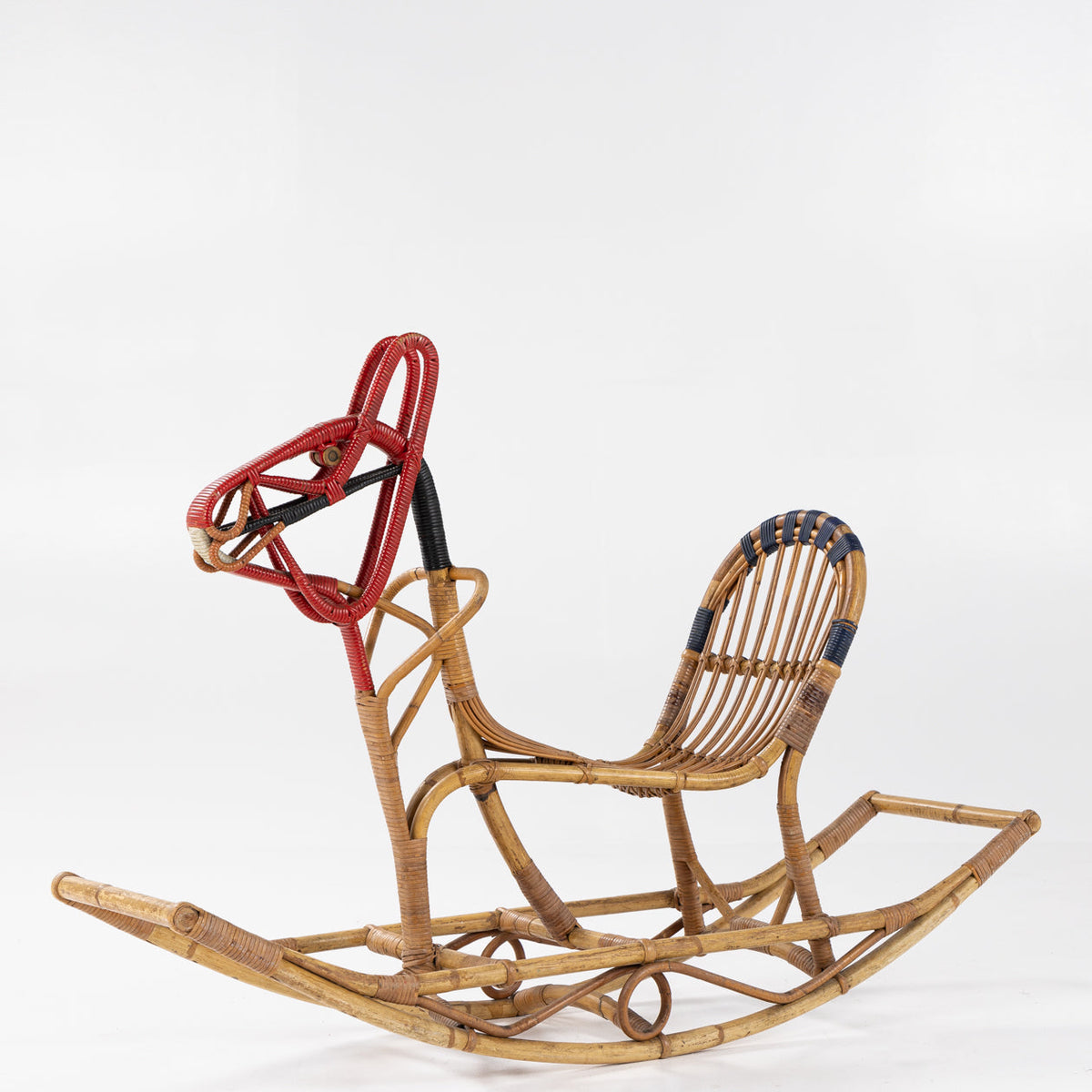 Rocking horse in bamboo