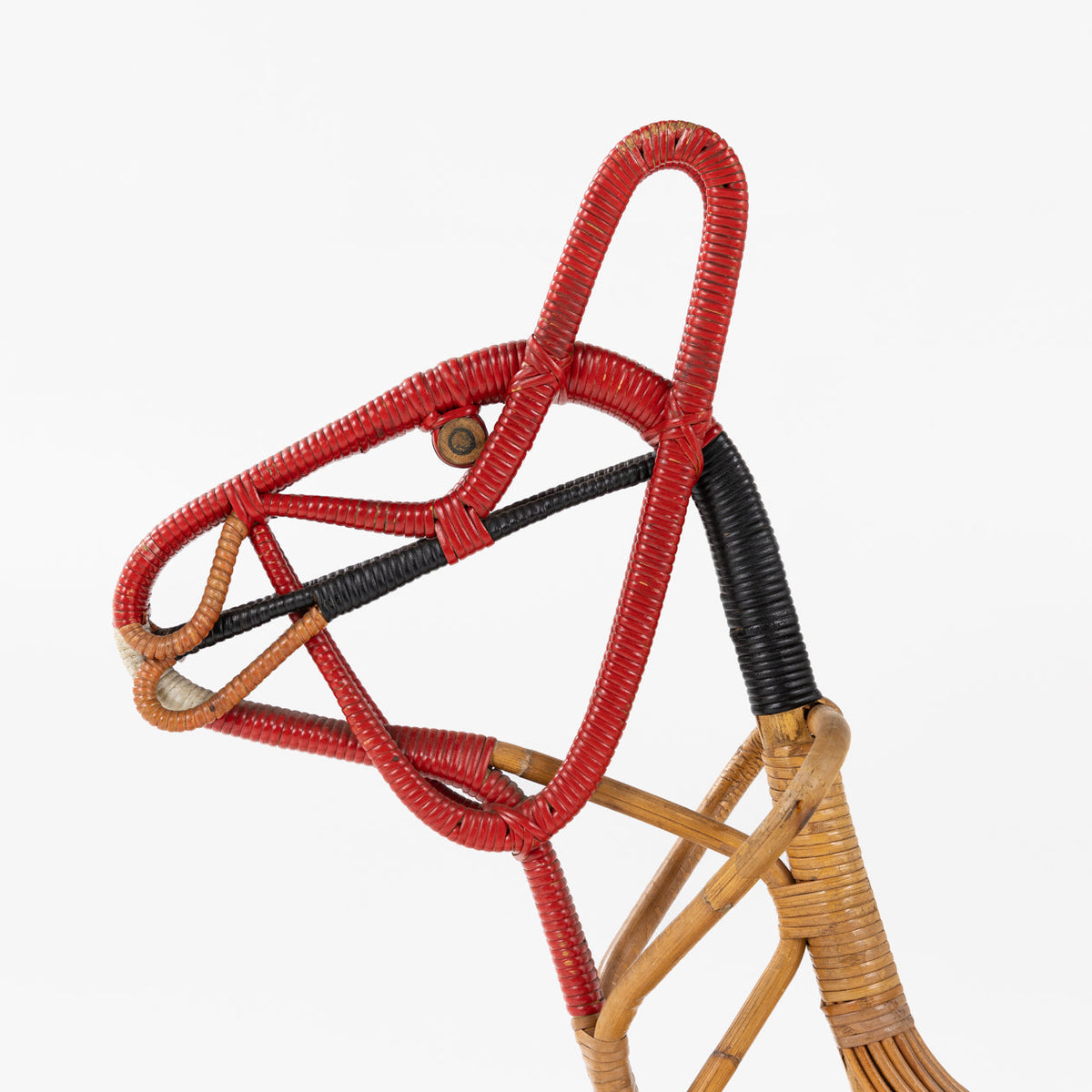 Rocking horse in bamboo