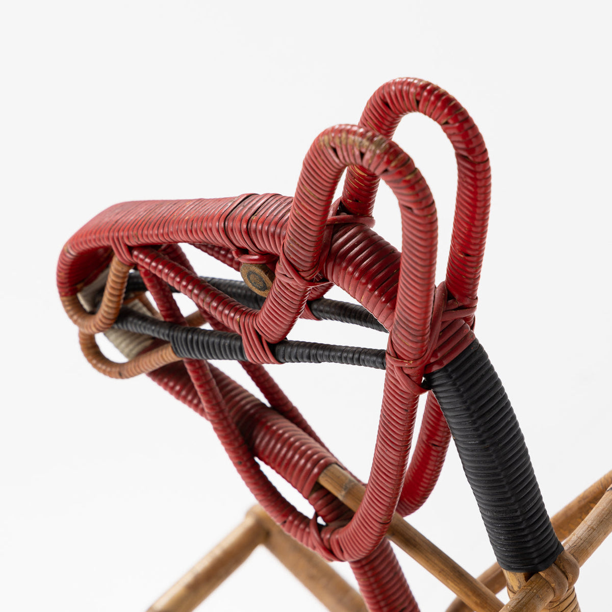 Rocking horse in bamboo
