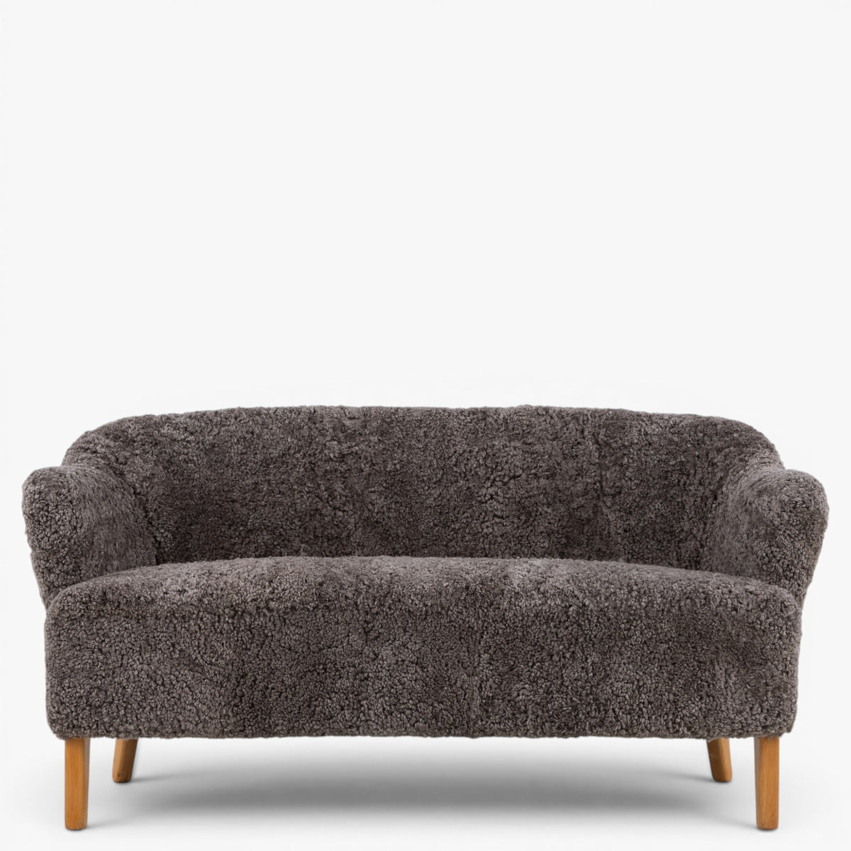 2-seater sofa in lambskin