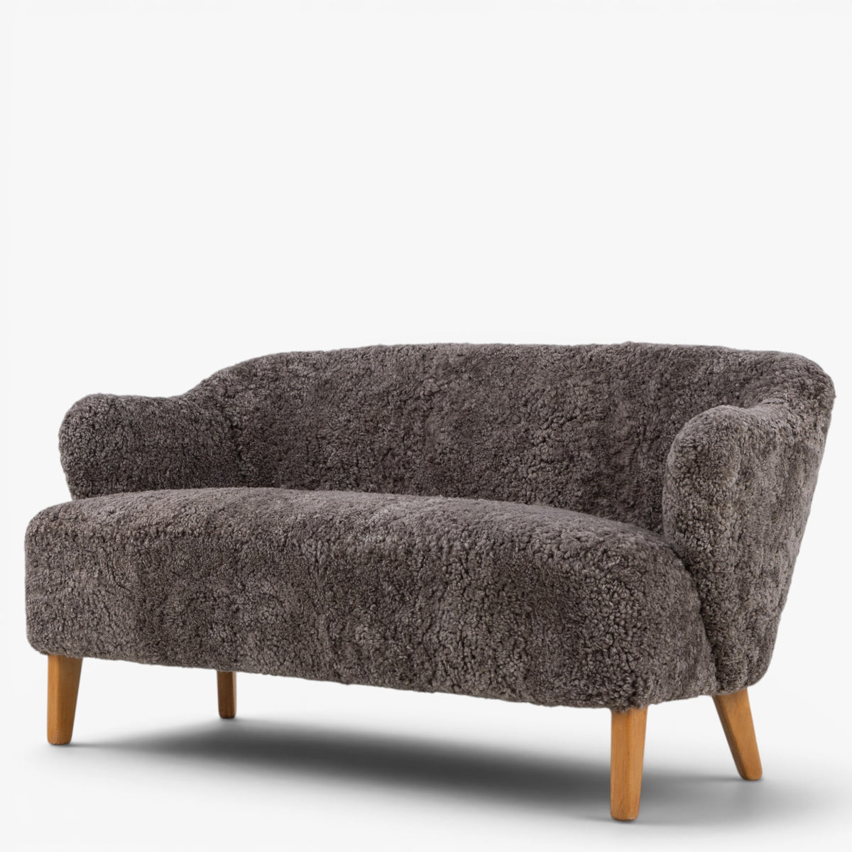 2-seater sofa in lambskin