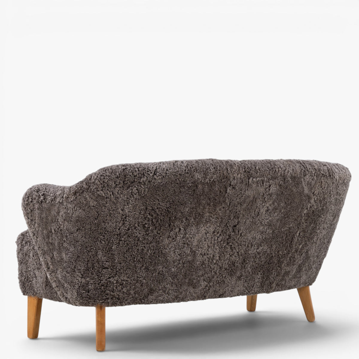 2-seater sofa in lambskin