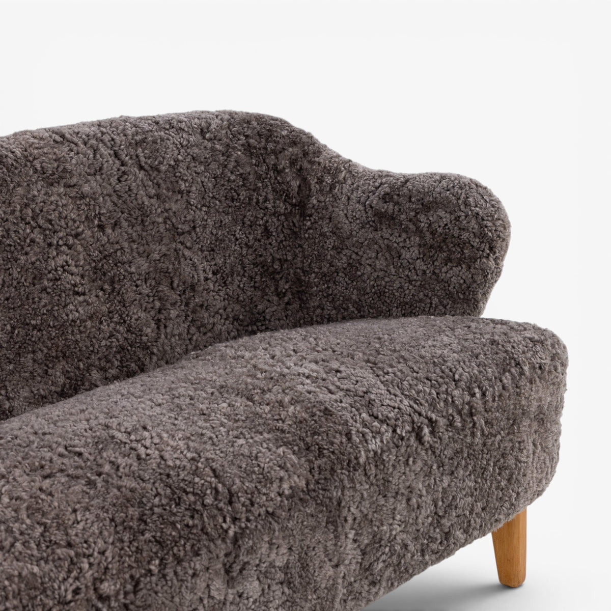 2-seater sofa in lambskin
