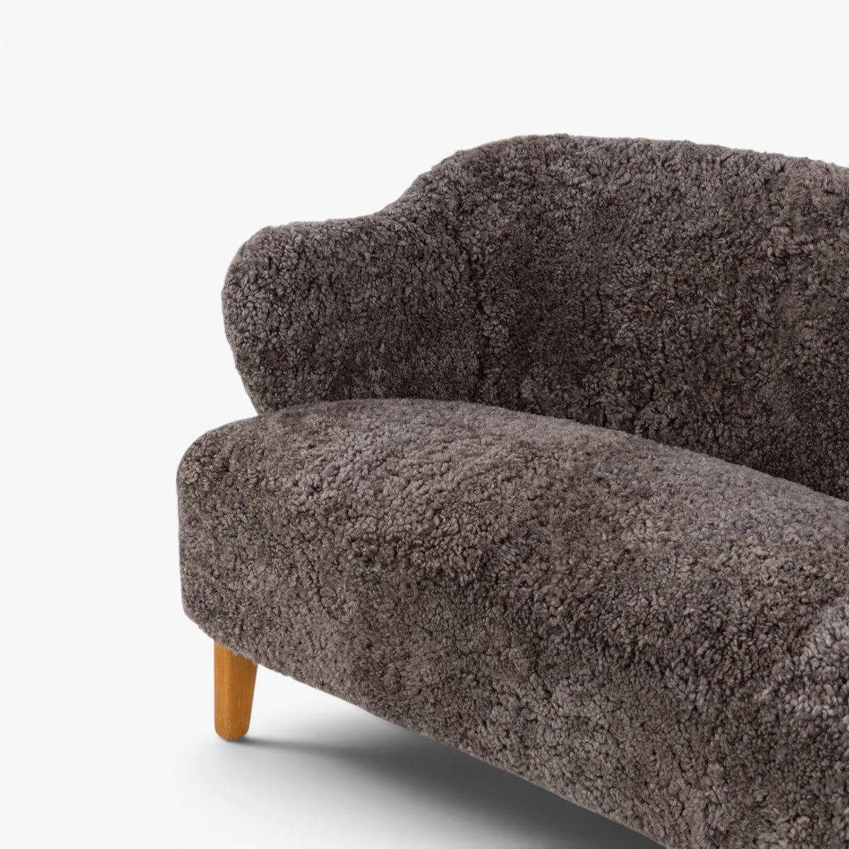 2-seater sofa in lambskin