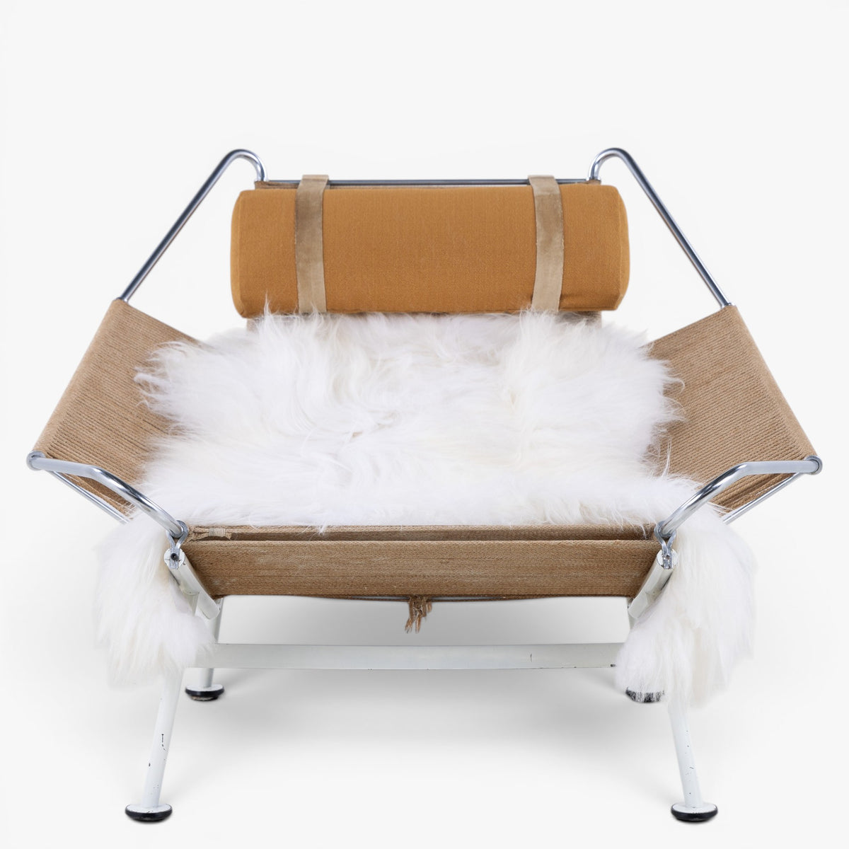 GE 225 - 'Flag Halyard Chair' w. white lacquered frame