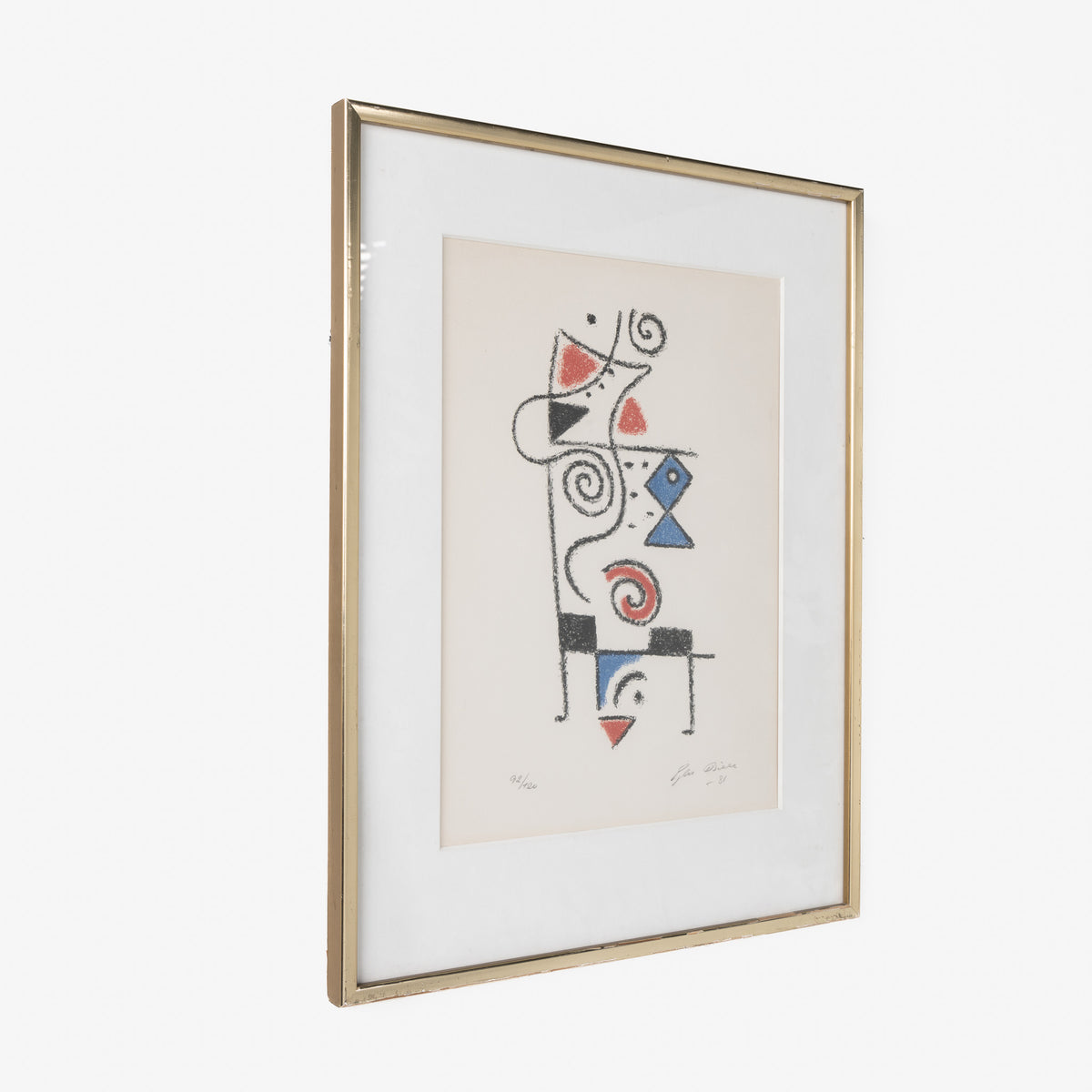 Lithograph in frame
