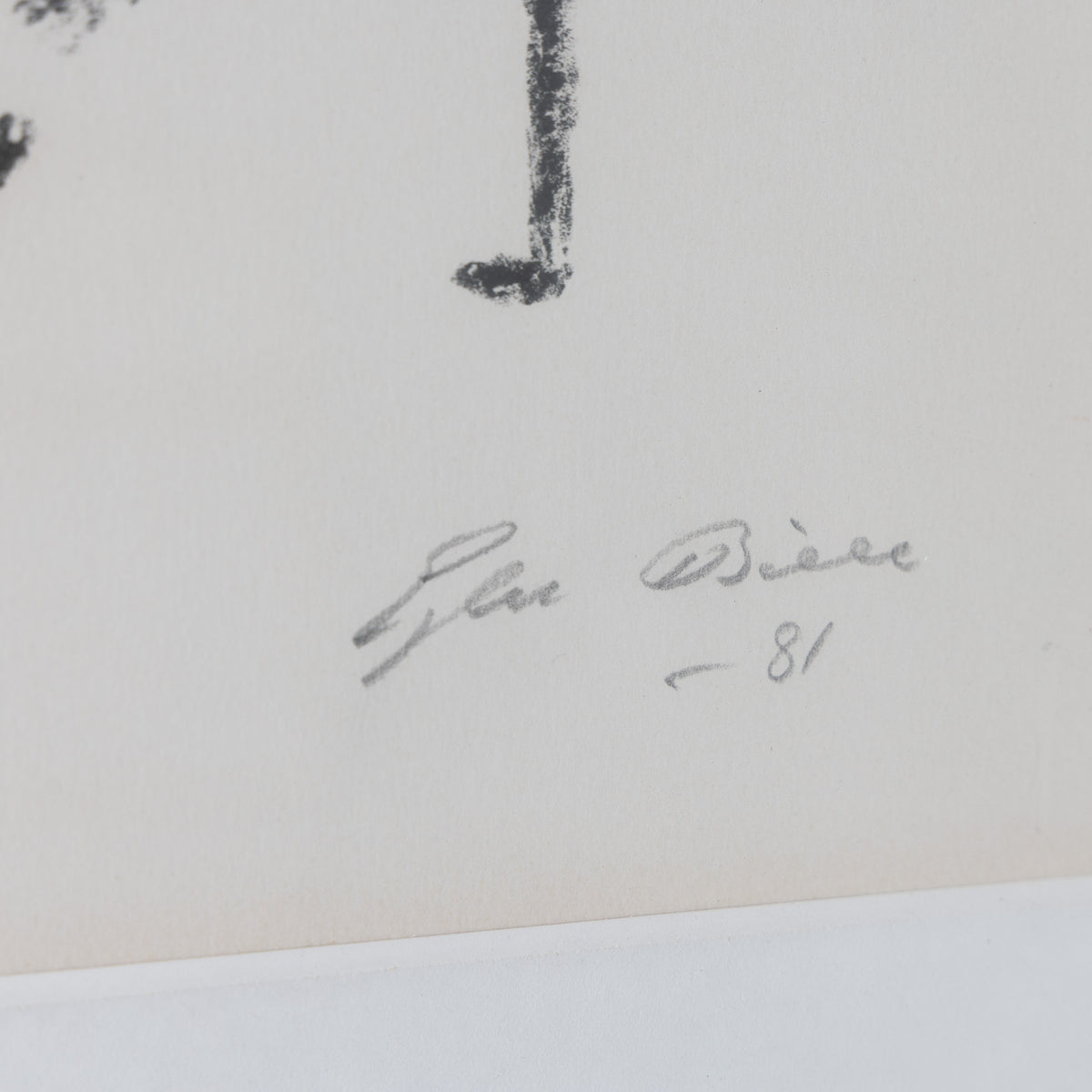 Lithograph in frame
