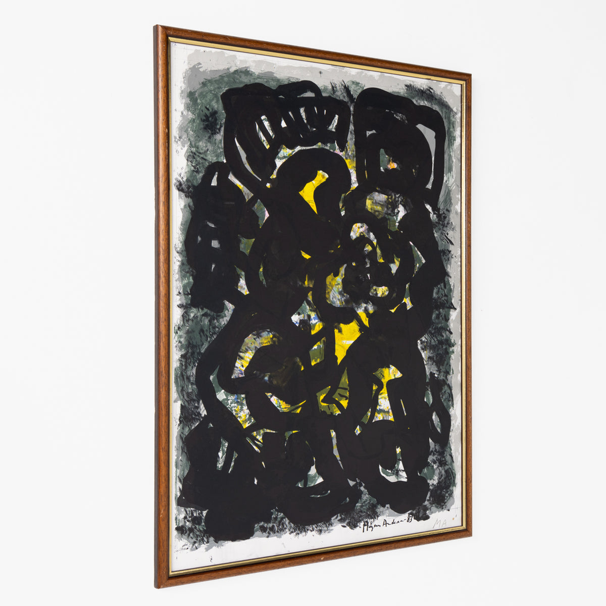 Framed lithograph
