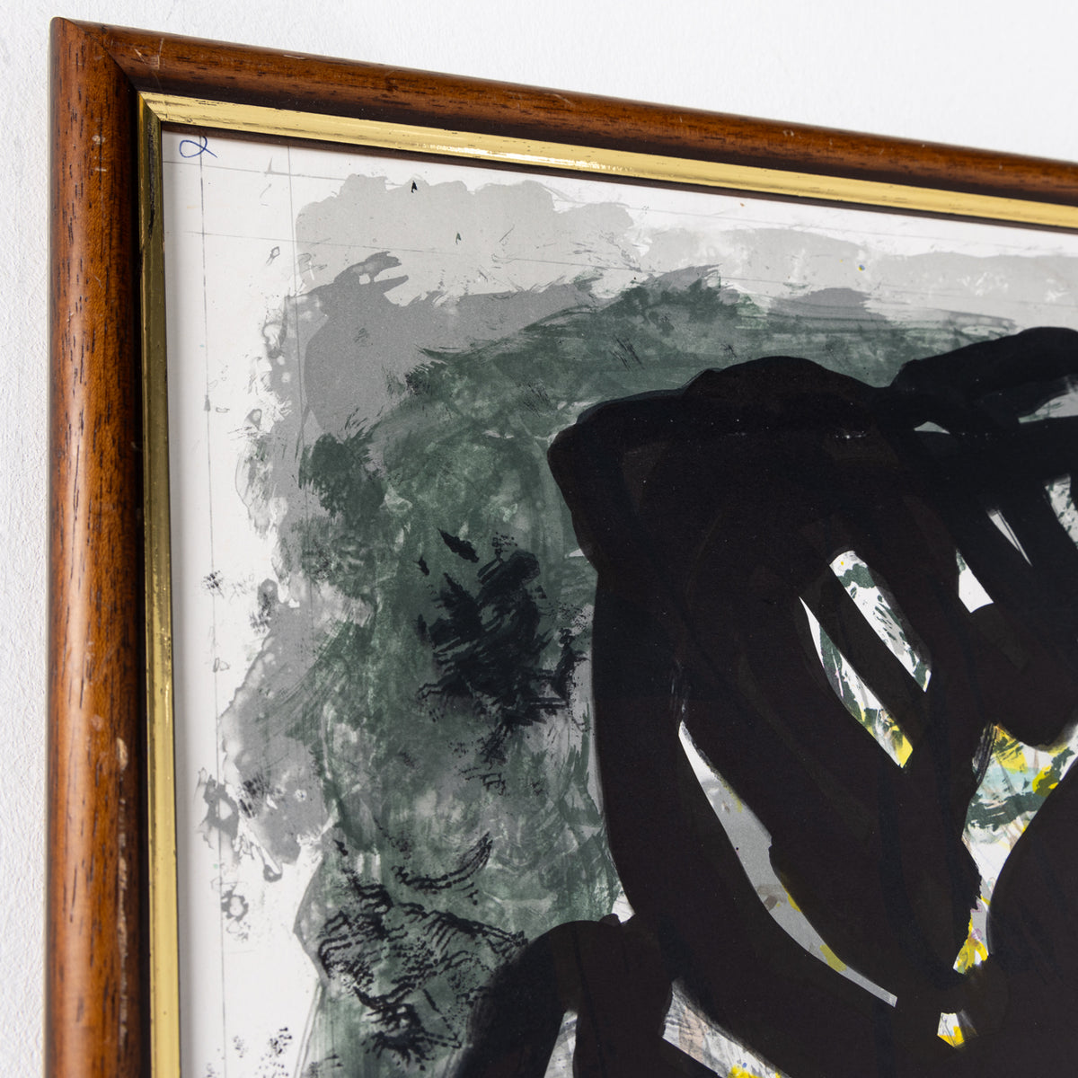 Framed lithograph