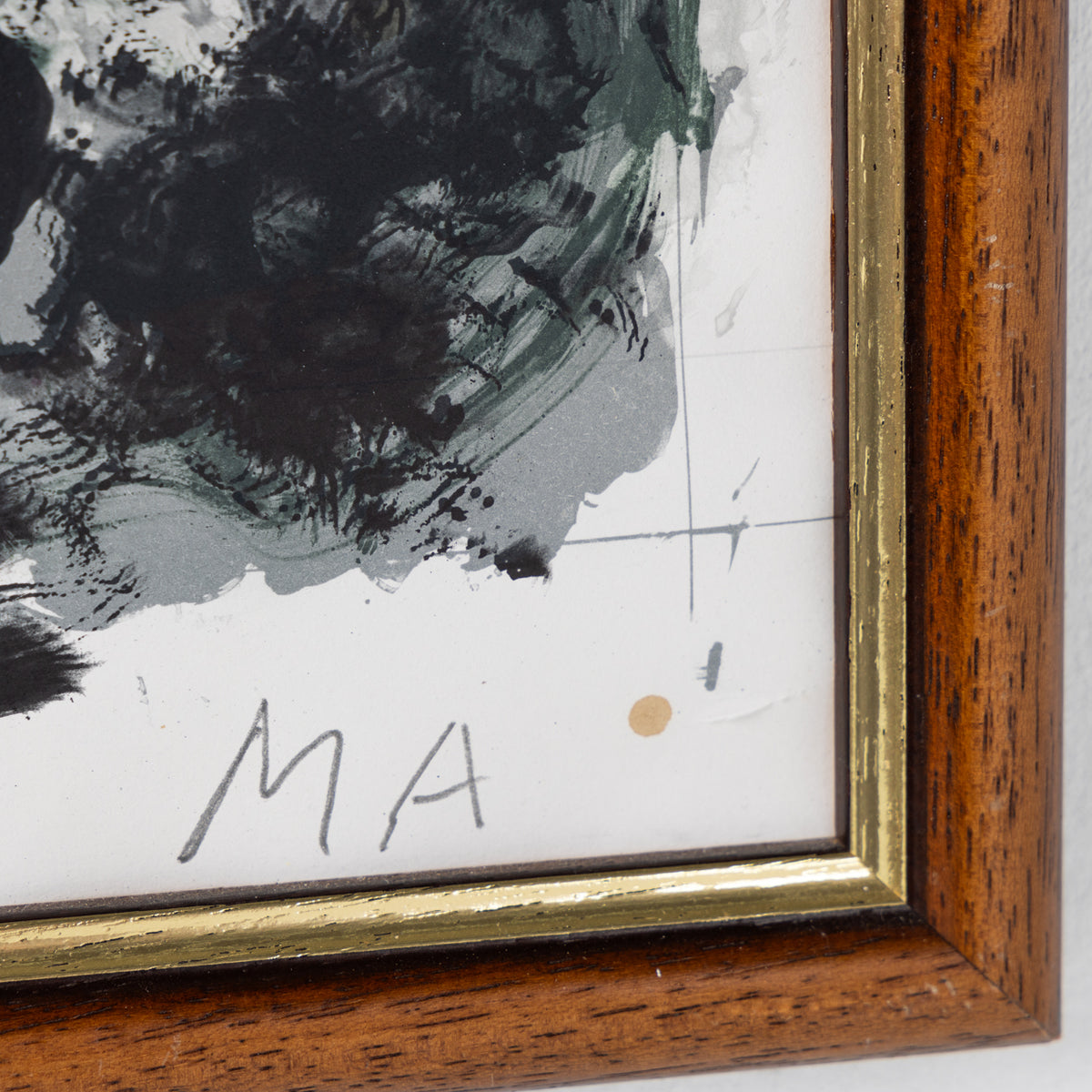 Framed lithograph