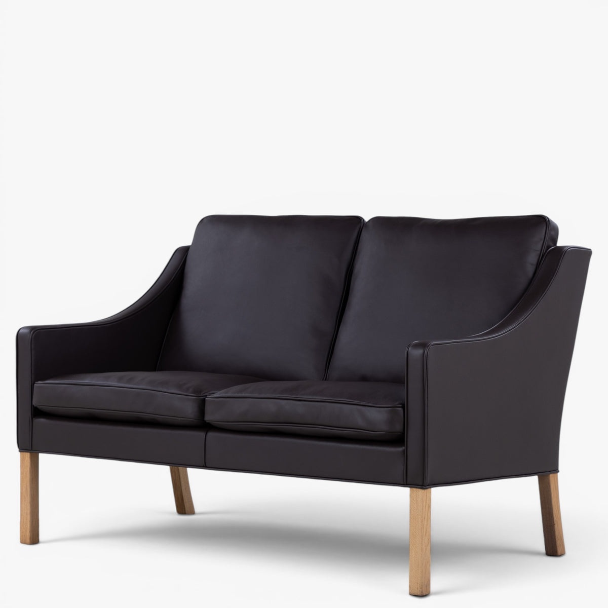 BM 2208 - 2 seater sofa in brown leather