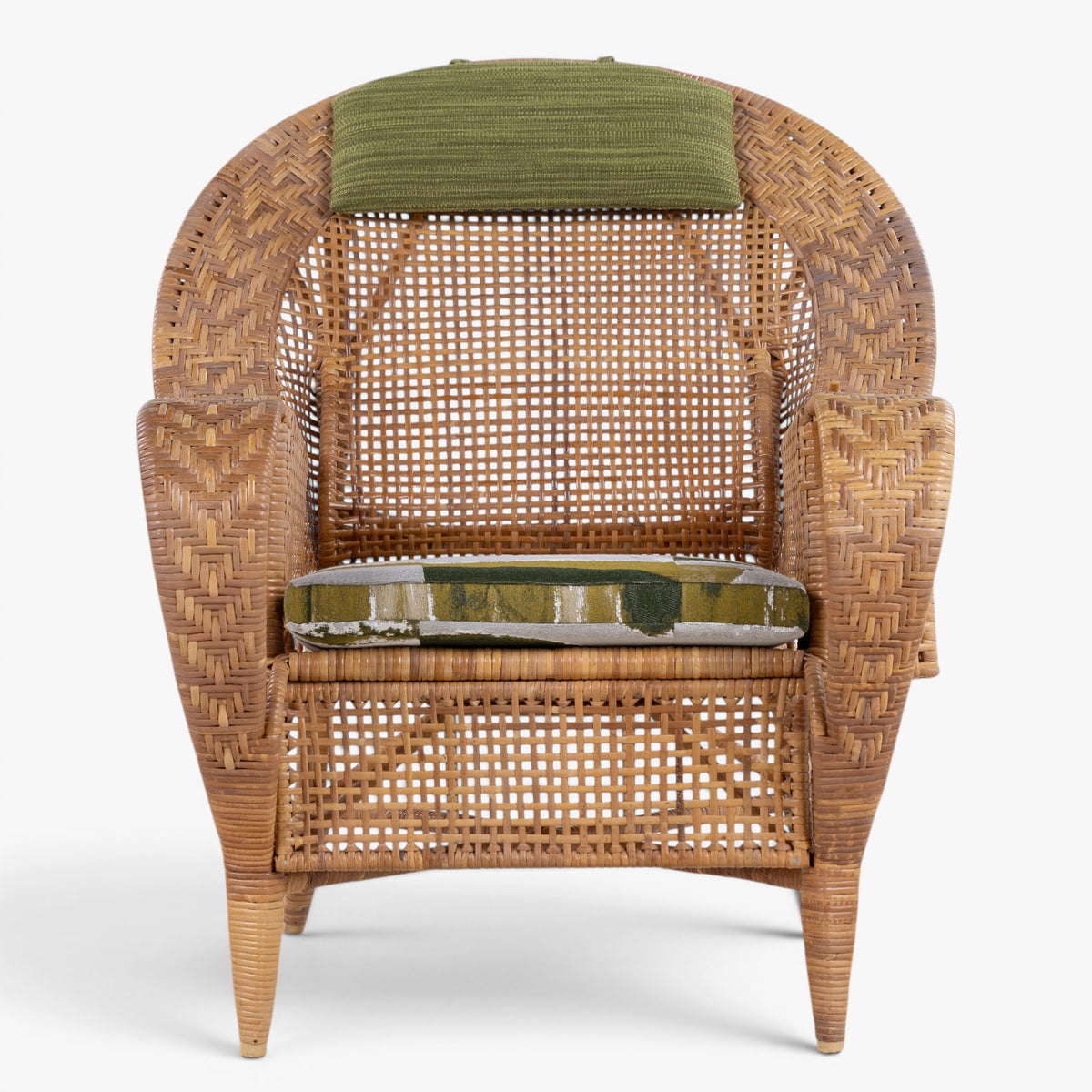 Easy chair in rattan