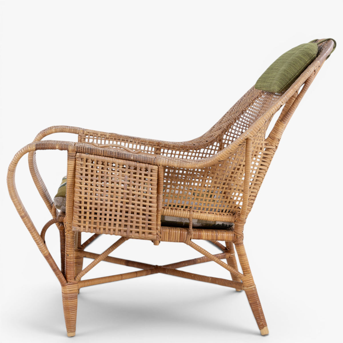 Lænestol i rattan