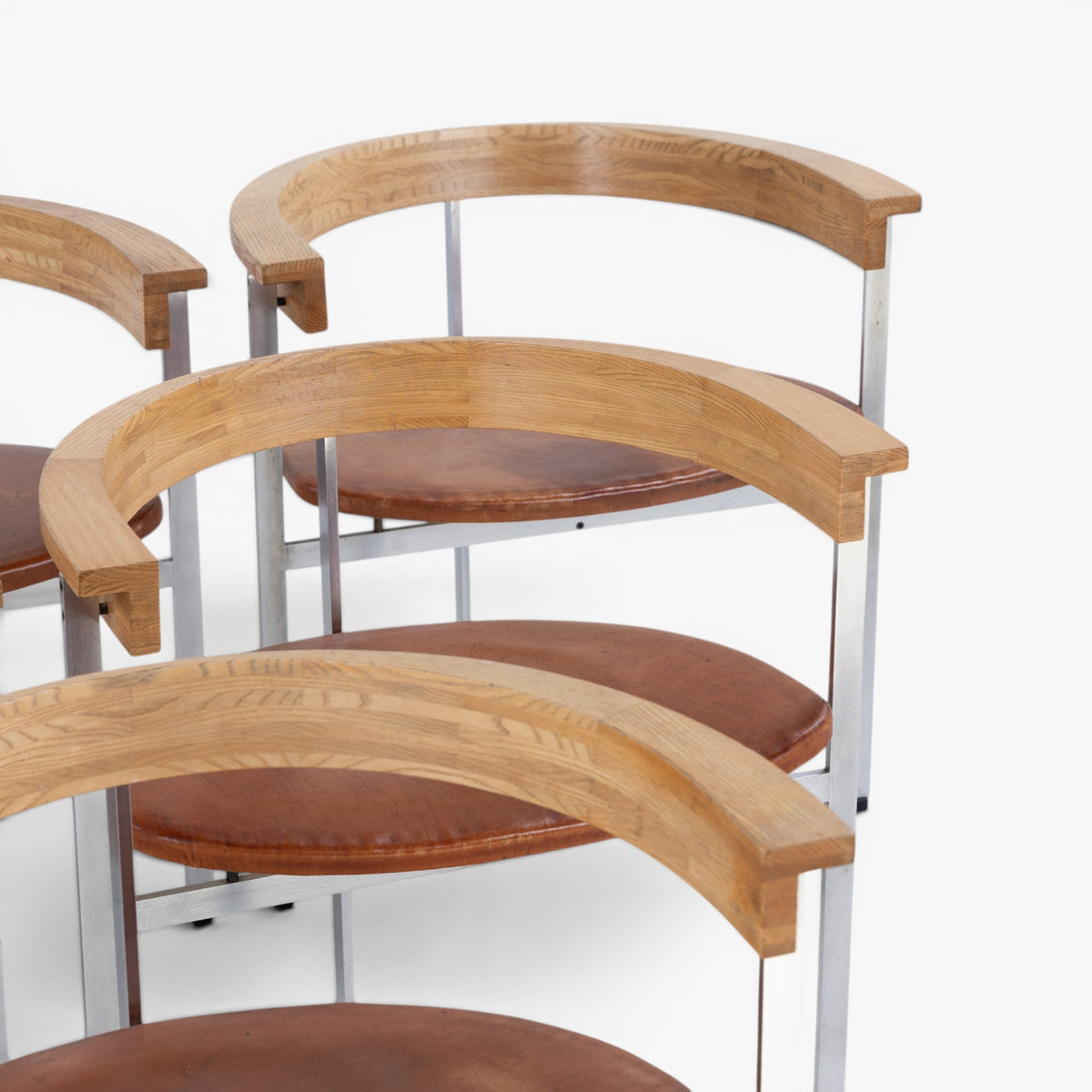 PK 11 - Set of 6 steel armchairs