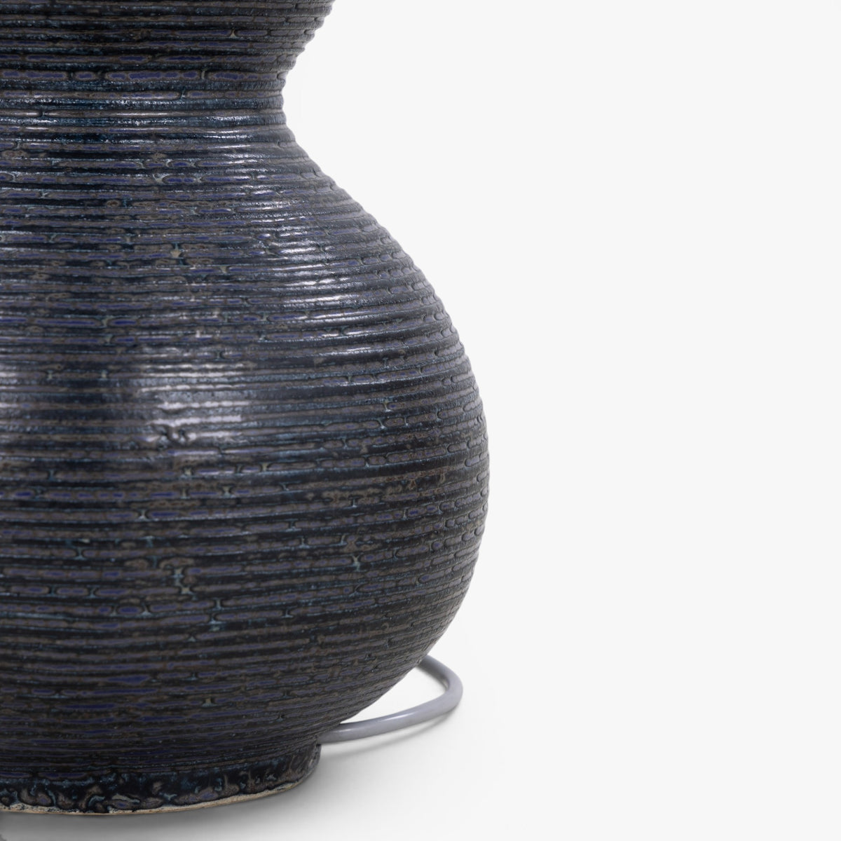 Large table lamp in stoneware