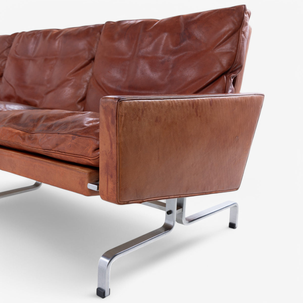 PK 31/3 - 3 pers. sofa i originalt læder