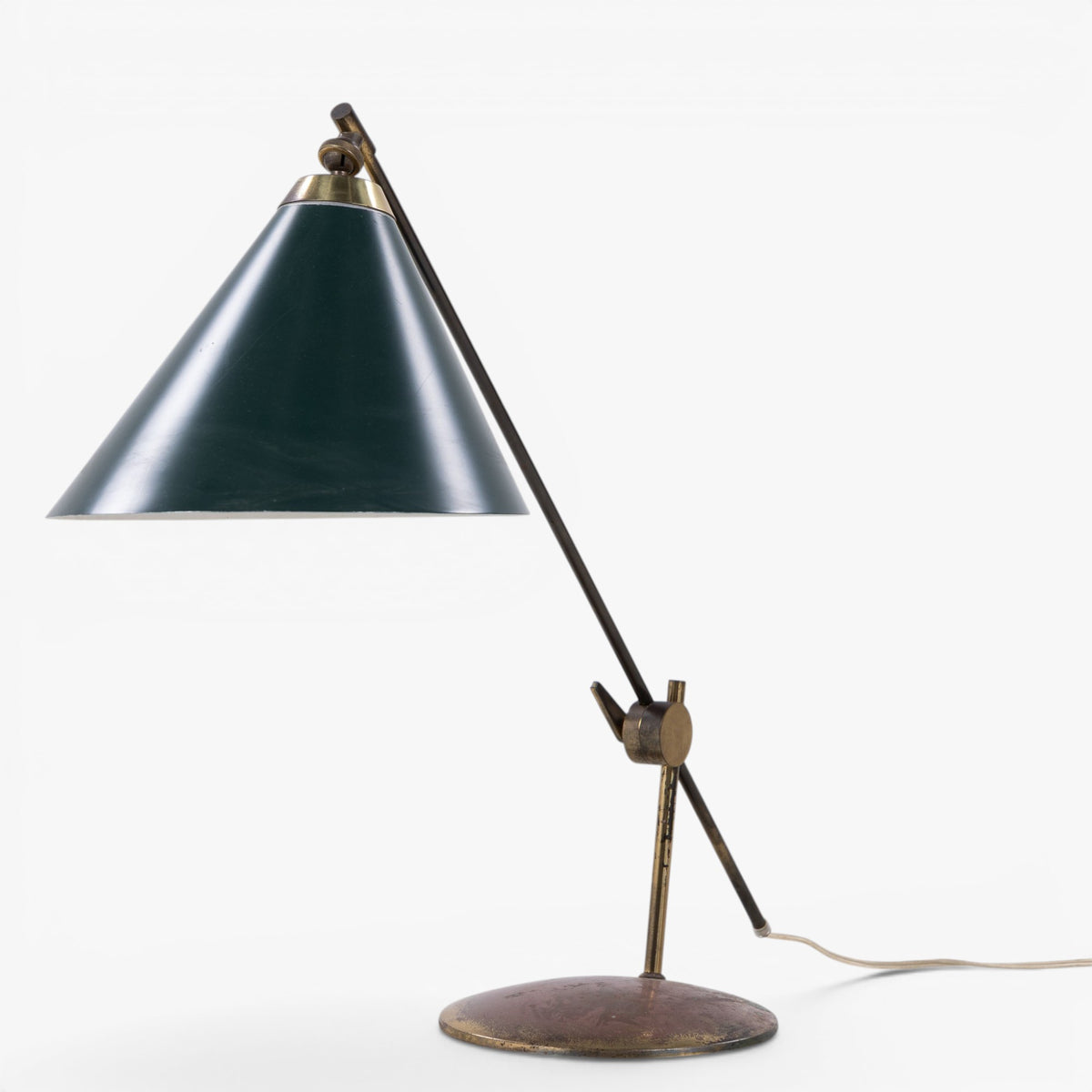 Bordlampe i messing