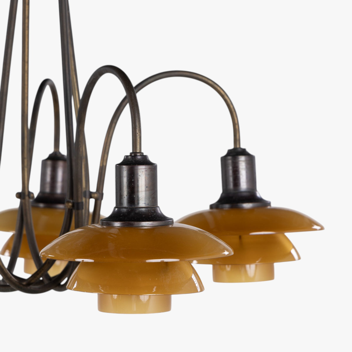 PH 2/2 - Chandelier in brass