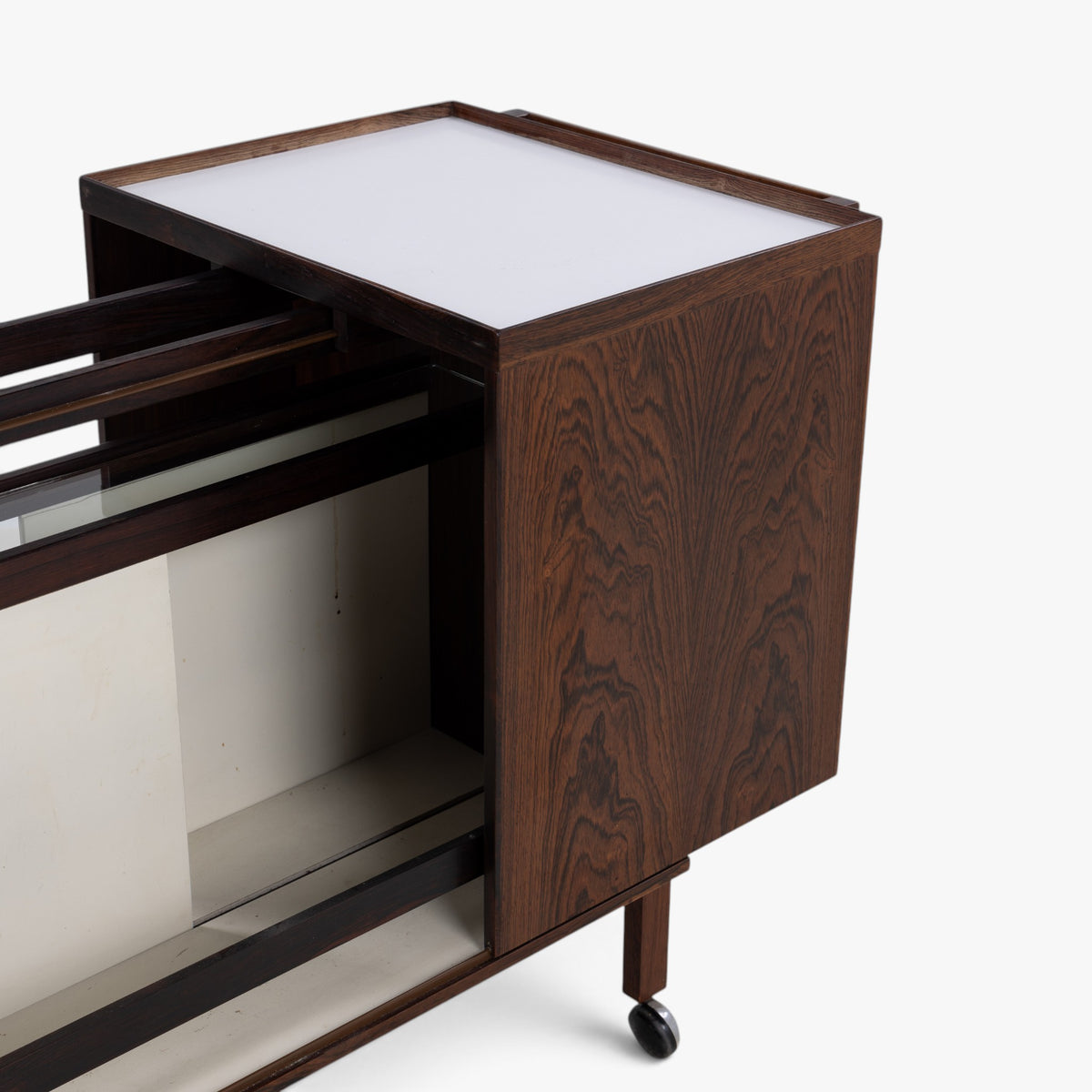 Rosewood bar cart