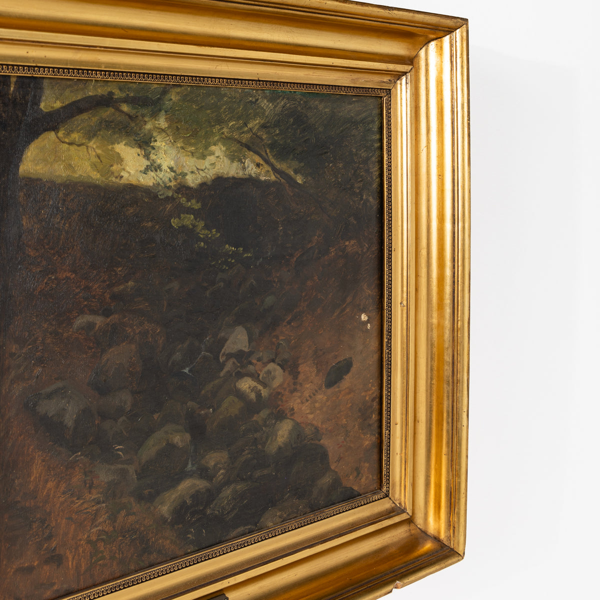 Åløb i Moesgaard Skov' maleri