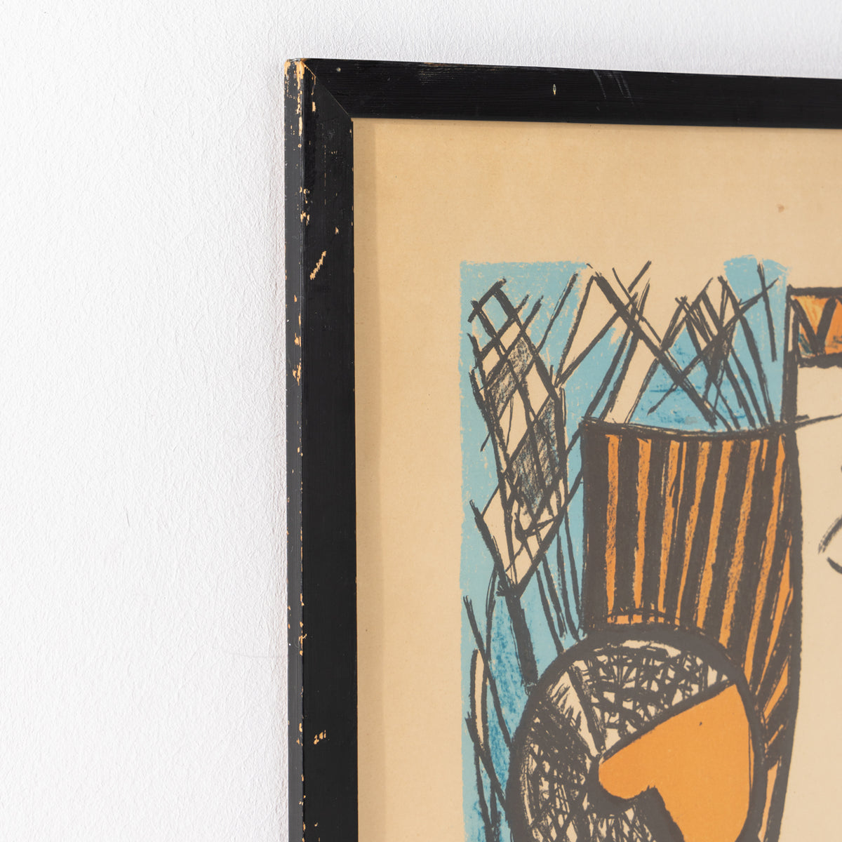 Framed lithograph