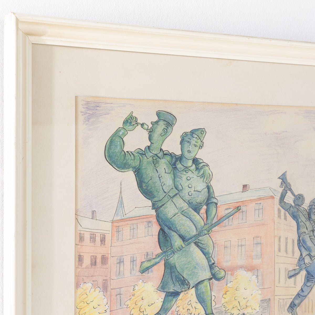 Indrammet tegning