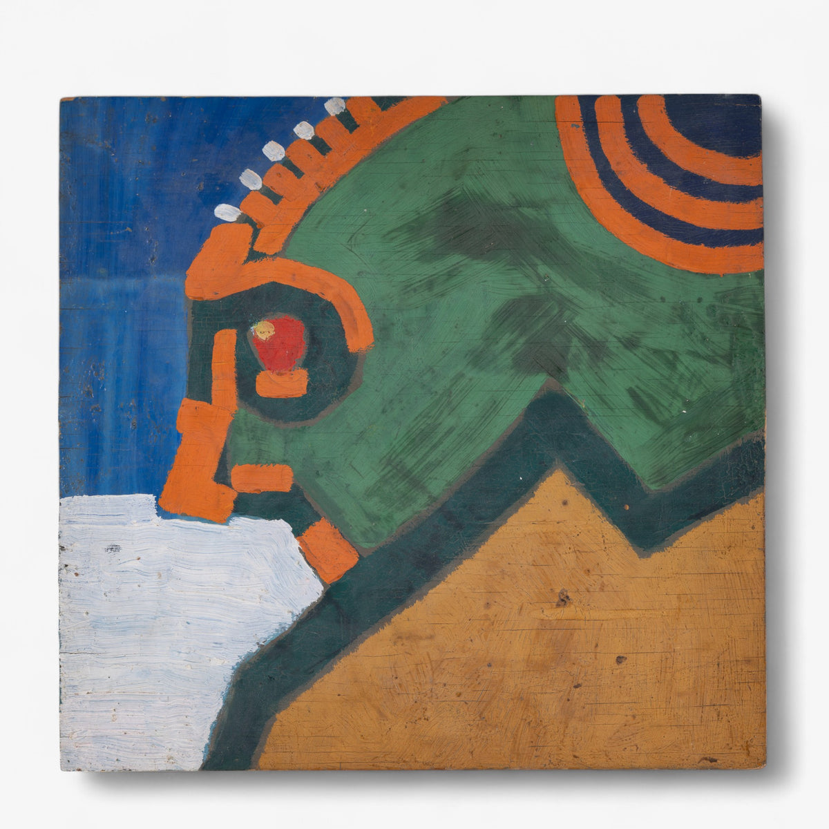 Oil on wood panel