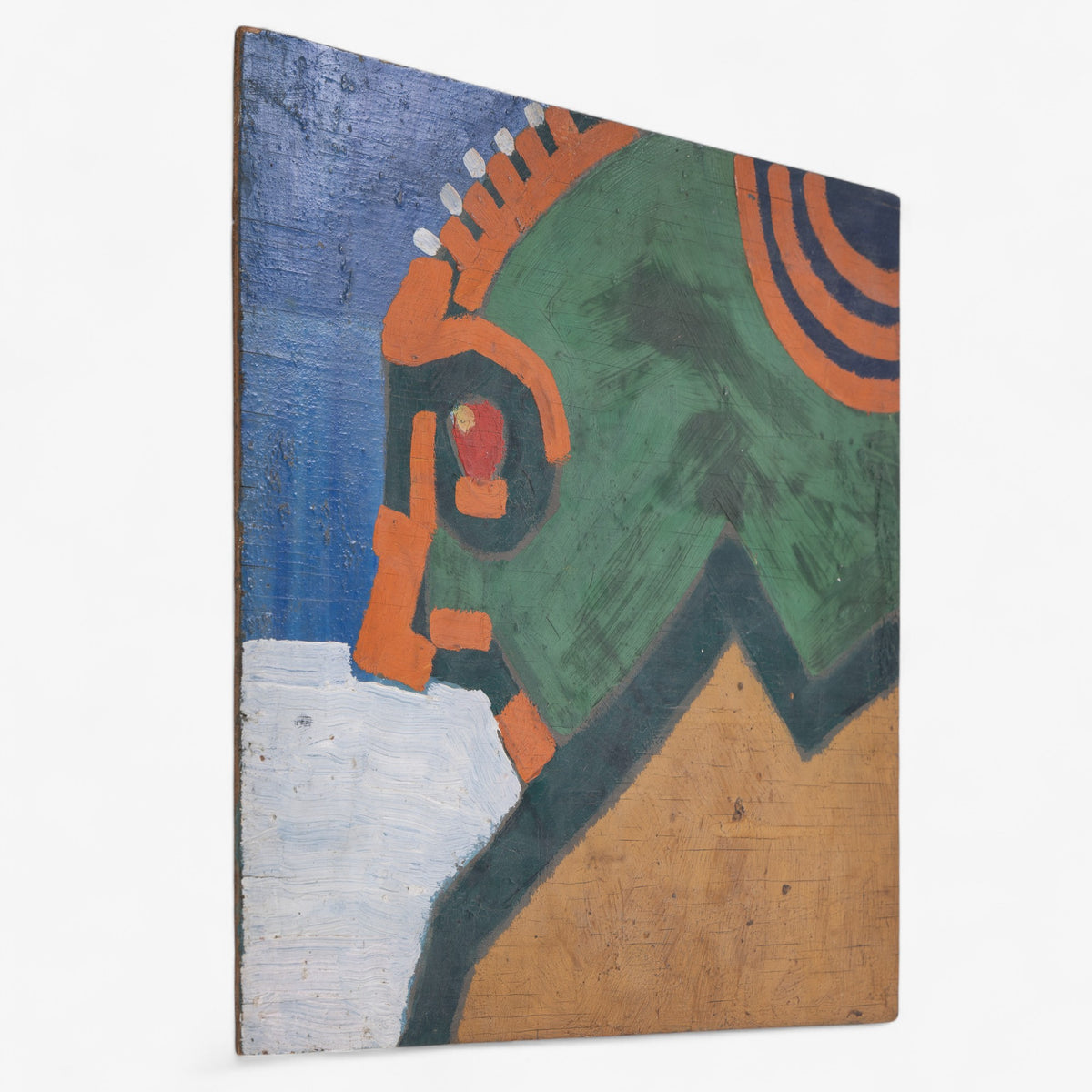 Oil on wood panel