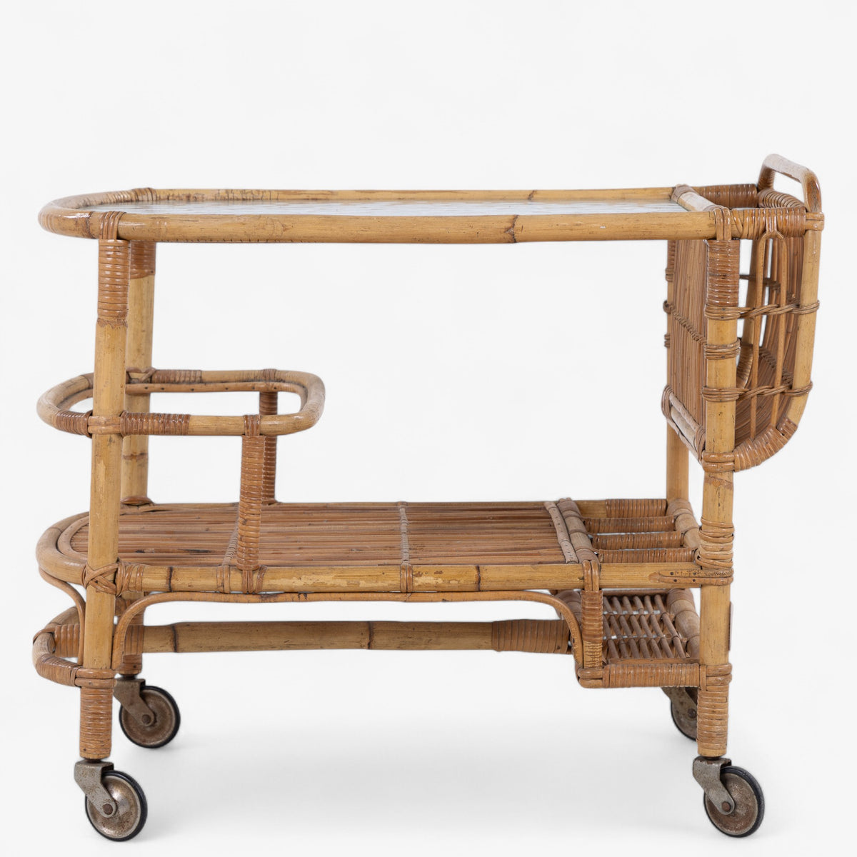 Serving table in bamboo