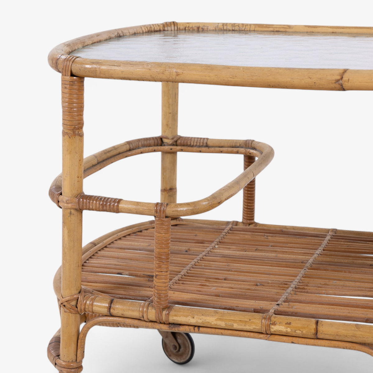 Serving table in bamboo