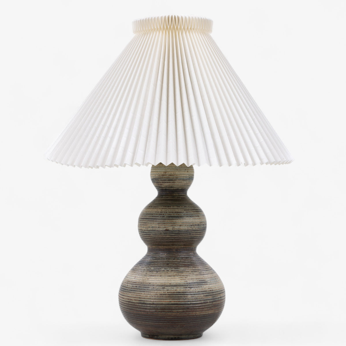 Large table lamp in stoneware