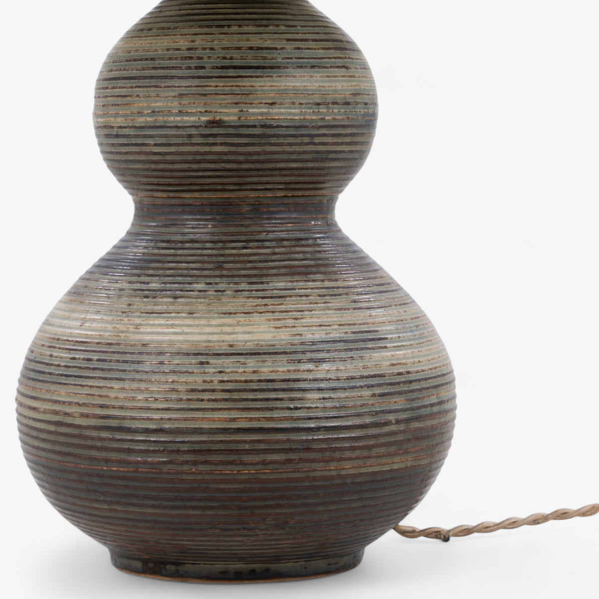 Large table lamp in stoneware