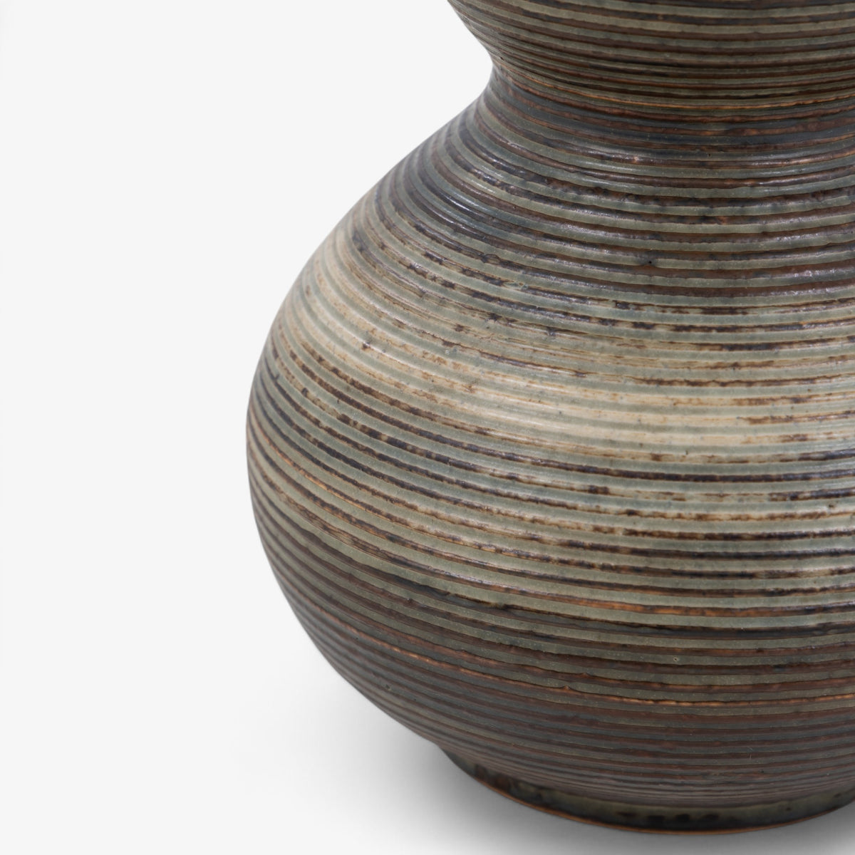 Large table lamp in stoneware