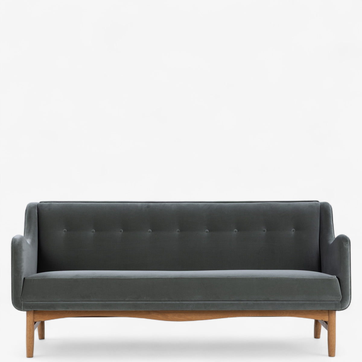 Reupholstered 3-seater sofa