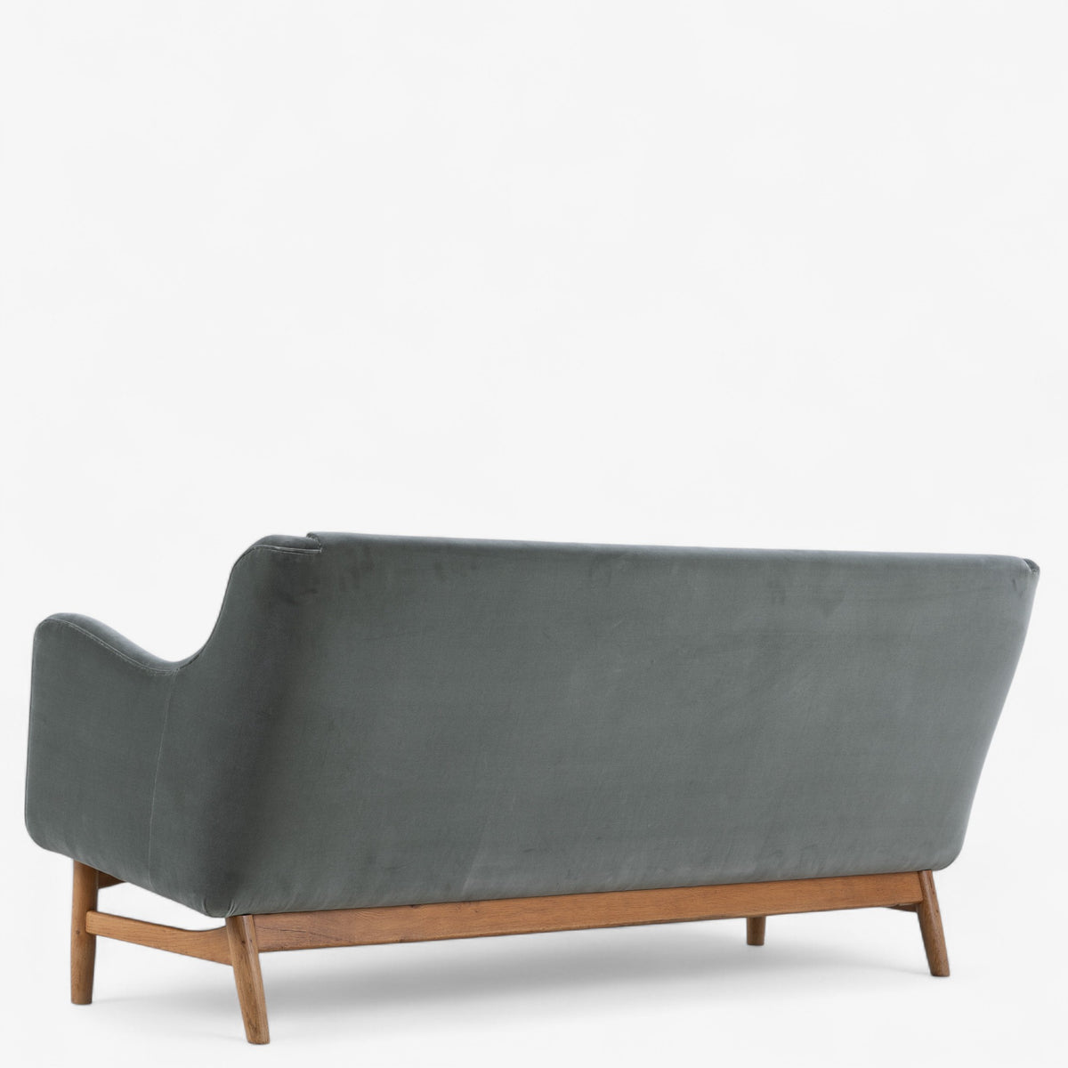 Reupholstered 3-seater sofa